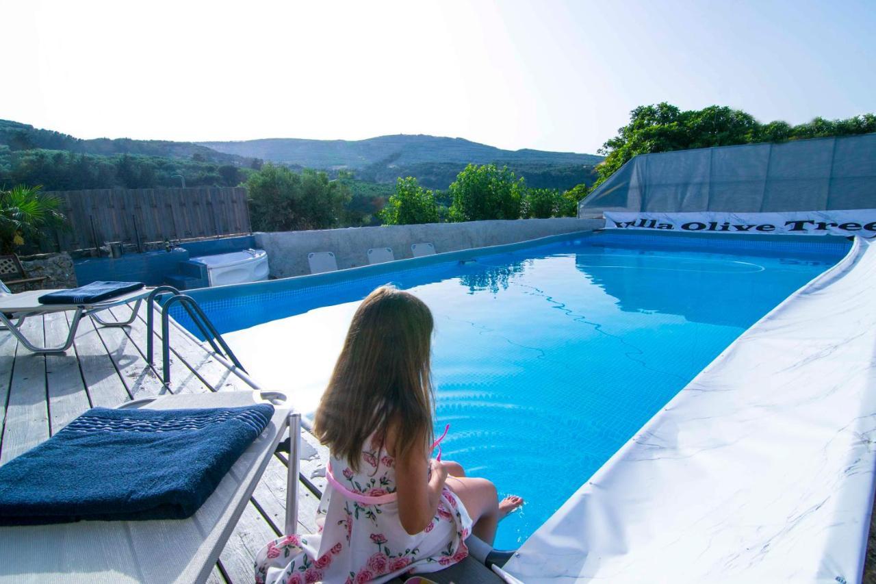 Villa Olive Tree With Private Pool & Jacuzzi Kíssamos Exterior foto